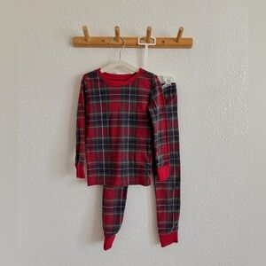 Plaid Red and Navy Kids Pajamas ⭐️